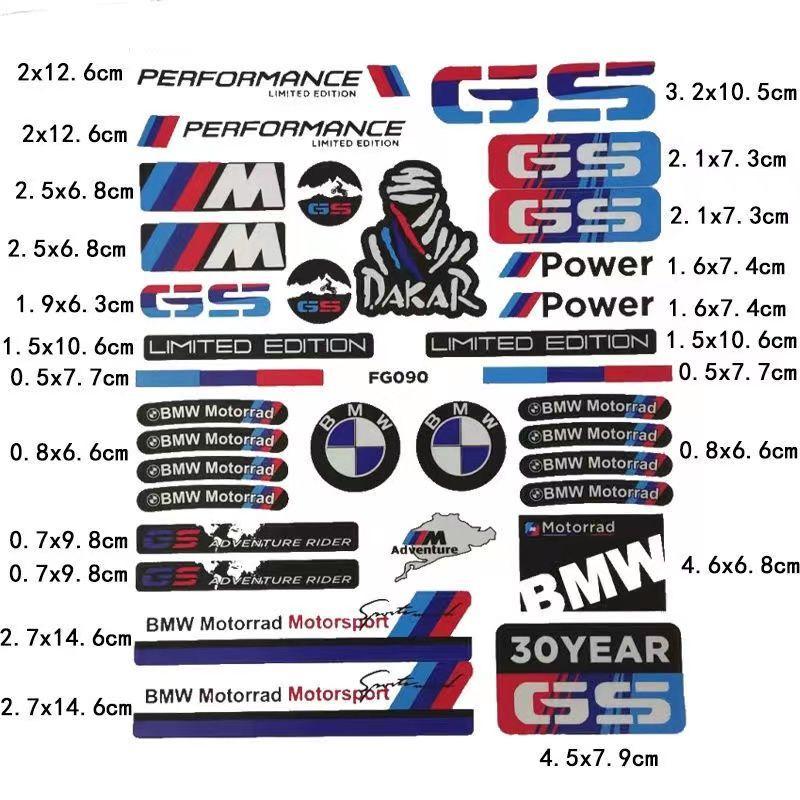 Motorcycle Car Trunk Reflective Decorative Stickers For BMW M Power Performance E28 E30 E34 E36 E46 E60 E90 F84 F87 X1 X3 X5 X6 MPSGW1