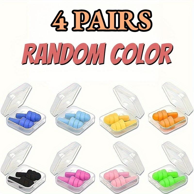 4/8 Paar Wasserdichte Schwimm- & Schlaf-Ohrstöpsel, Ultraweiches Silikon, Wiederverwendbar zur Lärmreduzierung, Bequem für Reisen