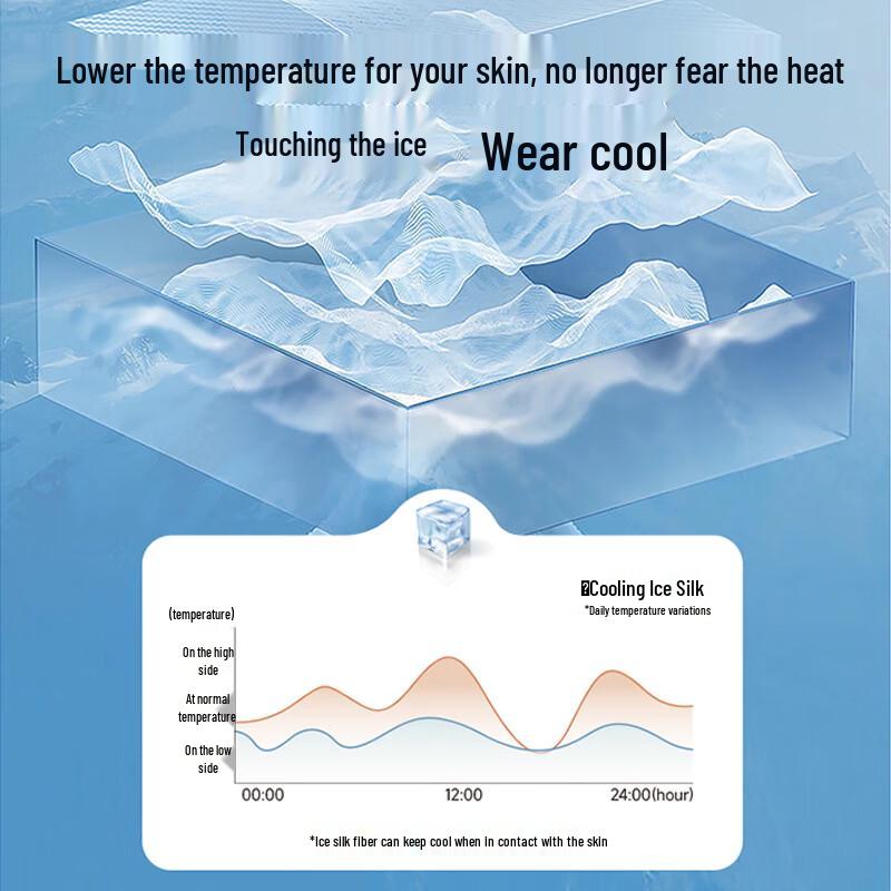 FitonTon Men's Ice Silk Antibacterial Boxer Briefs 4-Pack