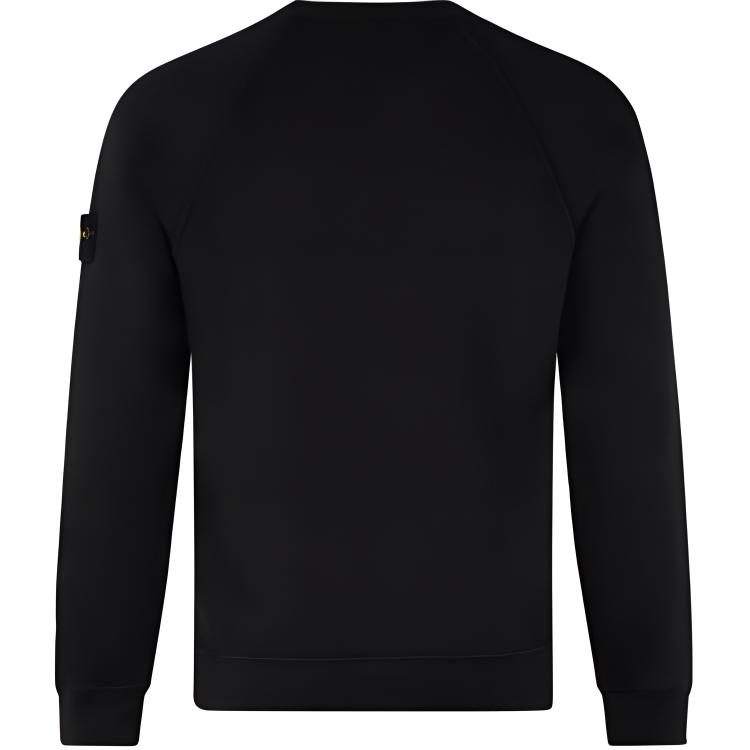 STONE ISLAND Sudaderas Hombre Negro Cuello Redondo Moderado Regular 741566060-V0029