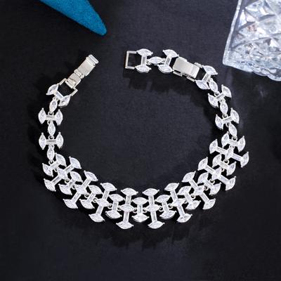 Beliebtes Zirkonarmband Voll-Diamant-Armband Damen Abendkleid Geburtstagsgeschenk Schmuck