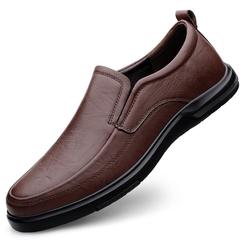 

Кожаная мужская обувь Новая трендовая 2024 Повседневная мужская обувь слипоны Мужские легкие кроссовки для вождения Большой размер 37-46 Высокое качество 37 коричневый