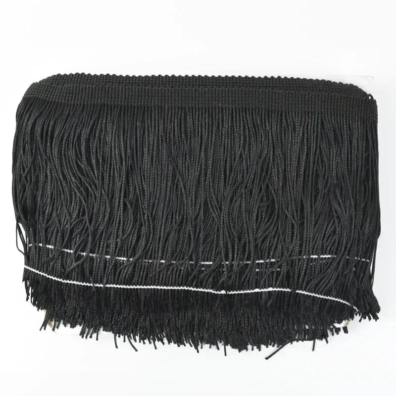 10M 10-30cm Meetee Fransar Tofsar Fransade Väskor Dekorativa Garner Fransar för Gardiner Kläder Spetsband Tygaccessoarer