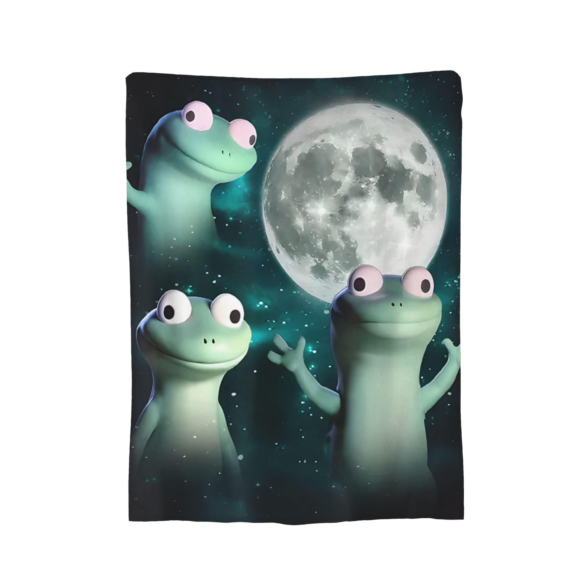 Funny Weirdcore Animal Lizard Lizard Lizard Meme Blanket Fleece  Winter Warm Throw Blanket for Bedding Bedroom Bedspread 30x40in