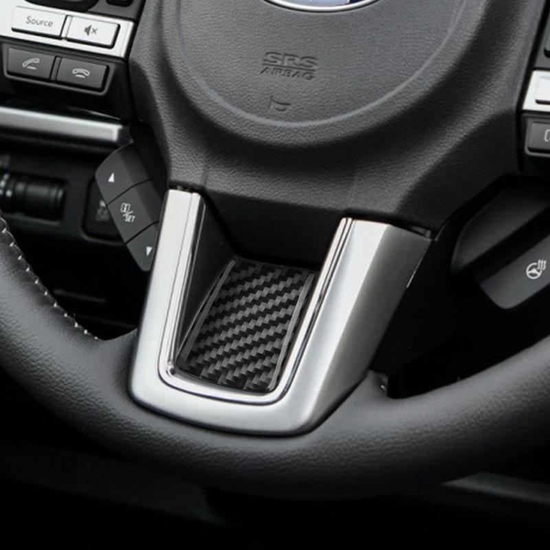 for to 13-18 Subaru Forester Carbon Fiber Steering Wheel Sequin Decorative Sticker Car Interior Modification Accessories