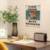 Vintage Farmhouse Chicken Coop Metal Wall Sign Rustic Tin Plaque Country Kitchen Decor