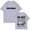 Rapper Don Omar Harajuku Graphics T-shirts Men's Womens Double Sided Print Gothic Short-sleeved Casual Vintage Streetwear Tshirt