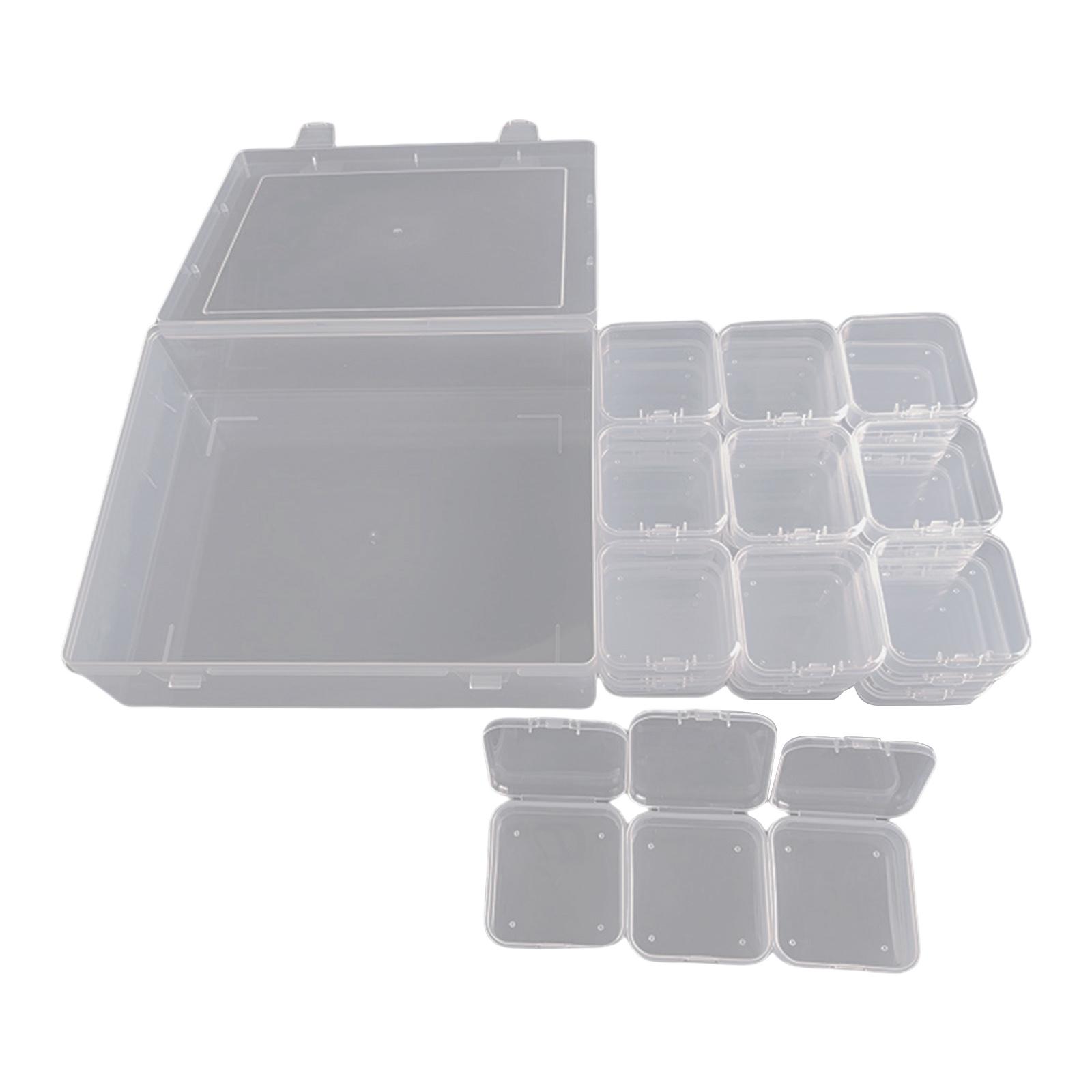 

Plastic Organizing Cases Clear Box for Jewelry Components and Craft Beads Storage Transparent Case with Hinged Lid 1