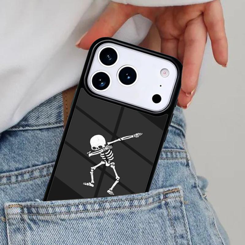 Cute Skull Phone Case for iPhone 16e 15 14 13 12 17 Pro Max Plus Air 17pro Cover Coque