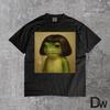 Lustiges Frosch Bob-Haarschnitt Meme T-Shirt | Albernes Frosch Grafik-T-Shirt, Scherzgeschenk für Männer Frauen Kinder