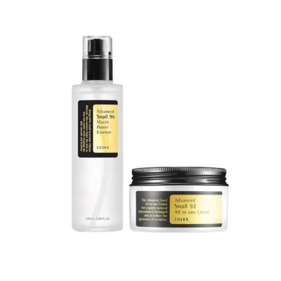 Zestaw Snail Duo Advanced z Esencją Śluzu Ślimaka 96% i Kremem All-In-One dla Intensywnego Nawilżenia i Naprawy