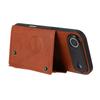 For iPhone Air Case with Card Slots Kickstand Leather + TPU Phone Cover