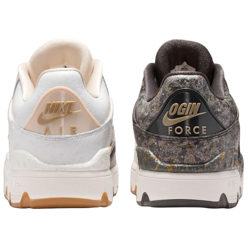 Nike X Nigo Air Force 3 Kintsugi Pack Pohodlný střih Nízké tenisky Pánské tenisky Bílá Šedá IB1801-001