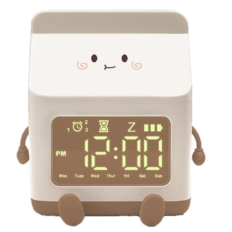 Cartoon Milk Carton Mini Countdown Alarm Clock for Kids' Bedroom