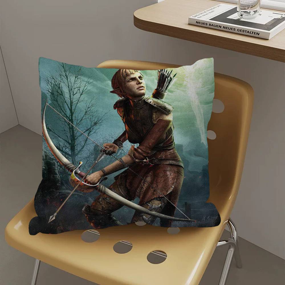 Dragon Age Origins Classic Video Game Pillow Gifts Home Office Furnishings Bedroom Sofa Car Cushion Cover Case 45x45cm