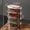 4Pcs Stackable Airtight Spice Storage Container Kitchen Organizer For Herbs Grains Kitchen Container 15x8.5x24cm