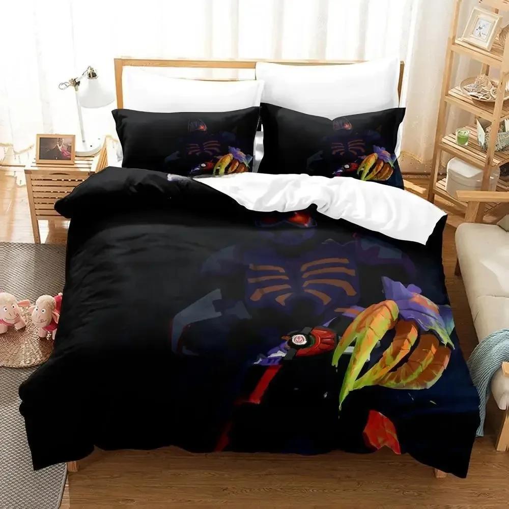 Kamen Rider Geats Beding Set Single Twin Ful Quen King-Sized Dimensionsd Dimensions Bed Linen Set Adult People Kid Bedrom Duvet cover Sets 3D Anime