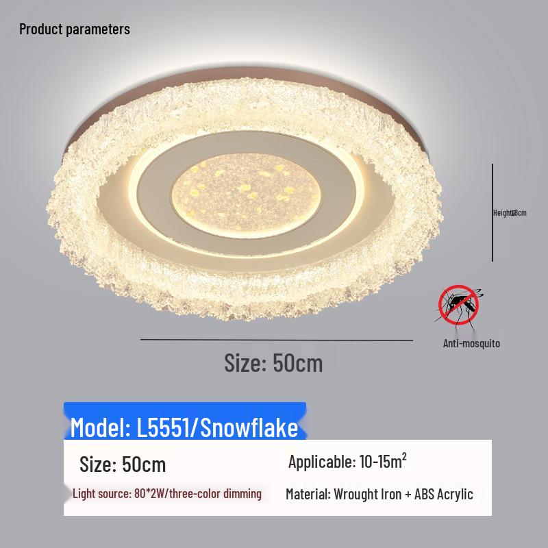 Full Spectrum Crystal Ceiling Light for Bedroom - High-End, Stylish Zhongshan Lighting Fixture