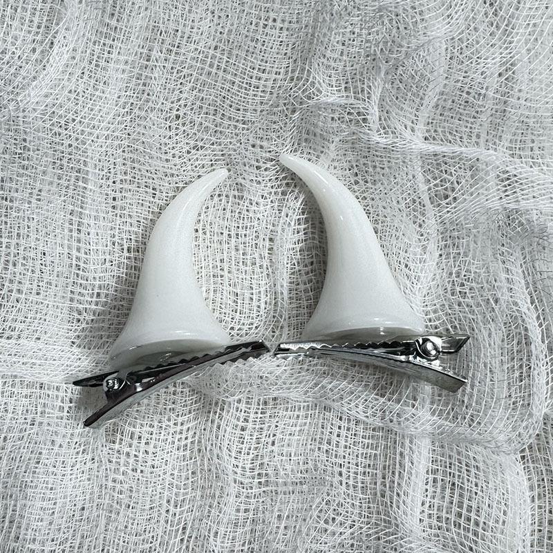 Small Hair Clip Multifunctional Demon Hair Clip Cow Horn Hair Clip High Quality For Costume Party Children'S Event Dress Up
