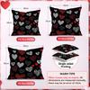 Valentine'S Day Graffiti Pillowcase Printed Polyester 40/45/50cm Throw Pillowcover Decorative Sofa Cushion Pillowslip Home Decor