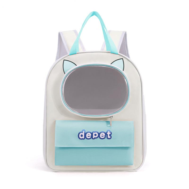 Cat bag, space capsule double - shoulder cat backpack, cat school bag,outdoor large - capacity dog bag