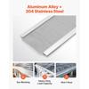 VEVOR Gutter Guard, 152.4 mm Aluminum Gutter Cover with Stainless Steel Micro Mesh, Heavy-Duty 14.63 m Length, 1.02 mm Thick