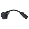 Universal Trailer Plug Adapter 5 Pin 7 Pin Double Head Connector 60cm ABS Construction Suitable for Vehicle Towing Compatibility