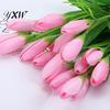 Fake Flower 1 Bouquet Artificial Realistic Colorfast 21 Heads Vivid Tulip Wedding Favors Faux