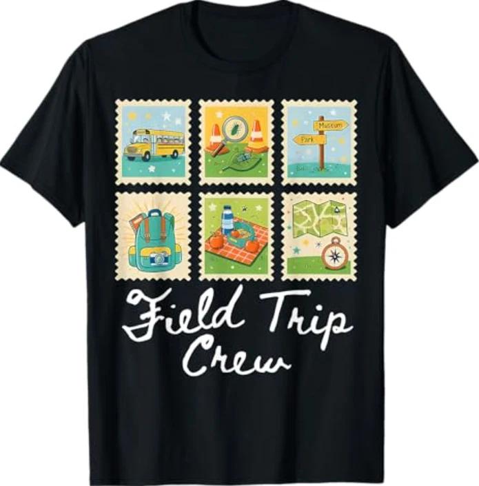 Field Trip Crew Shirt School Field Trip Science Teacher T- Shirt M