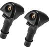 Windshield Wiper Washer Nozzle Spray Jet Fit for Nissan Frontier 2006-2013 - Pack of 2 Black Benefit