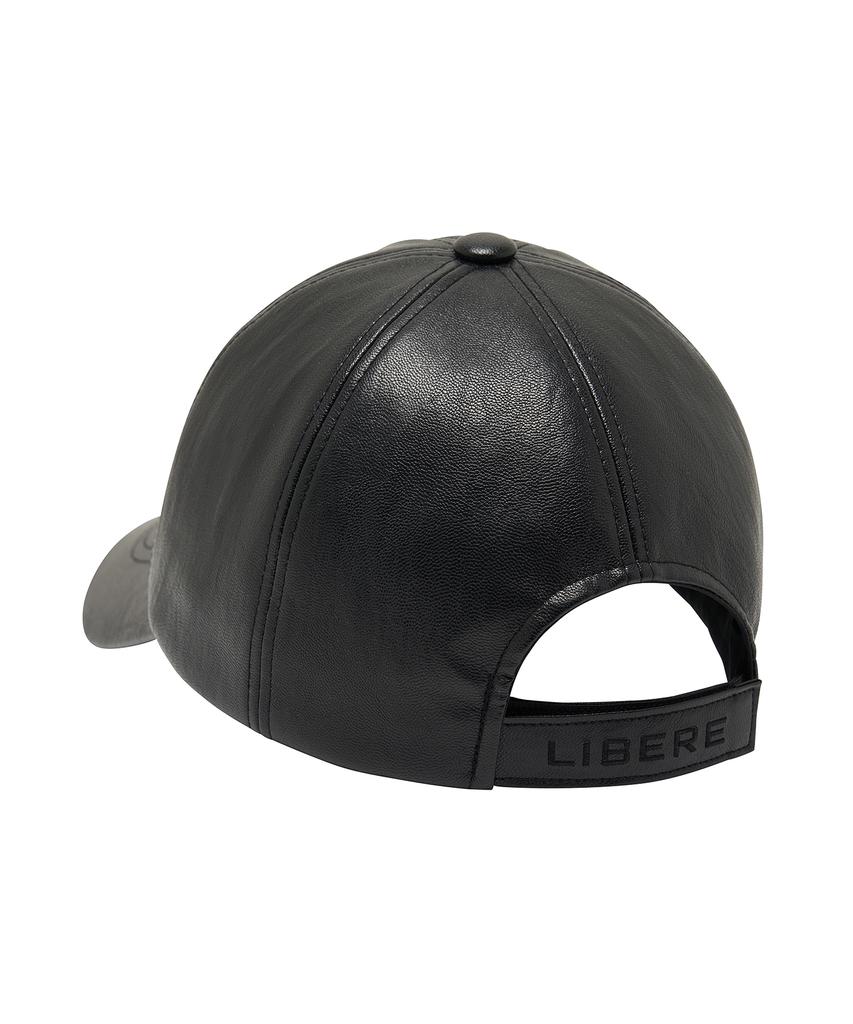LIBERE Classic Leather Cap / Black