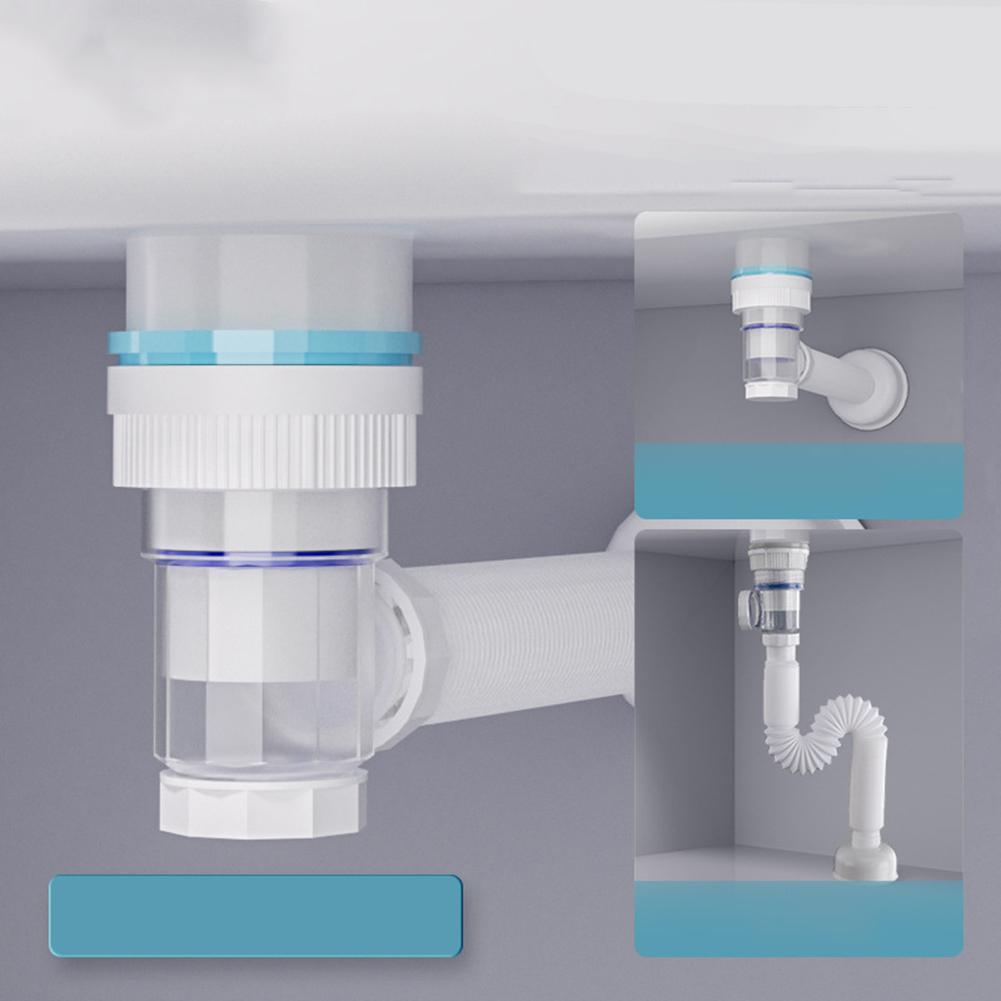 Odtoková trubka do koupelny, flexibilní plastová odtoková hadice do dřezu, odtoková trubka do kuchyňského dřezu, zatahovací deodorant, kanalizační odtoková hadice