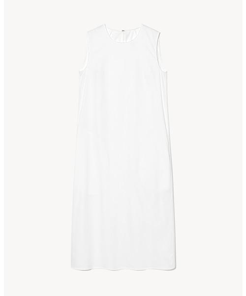 RIDIFI Cotton Natural Sleeveless Dress_White