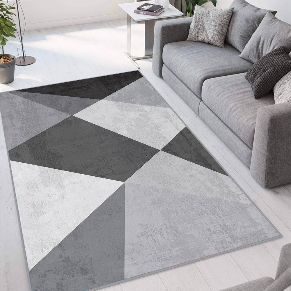 

Домашний моющийся ковер с принтом Eliana LNA1061 50x80 серый