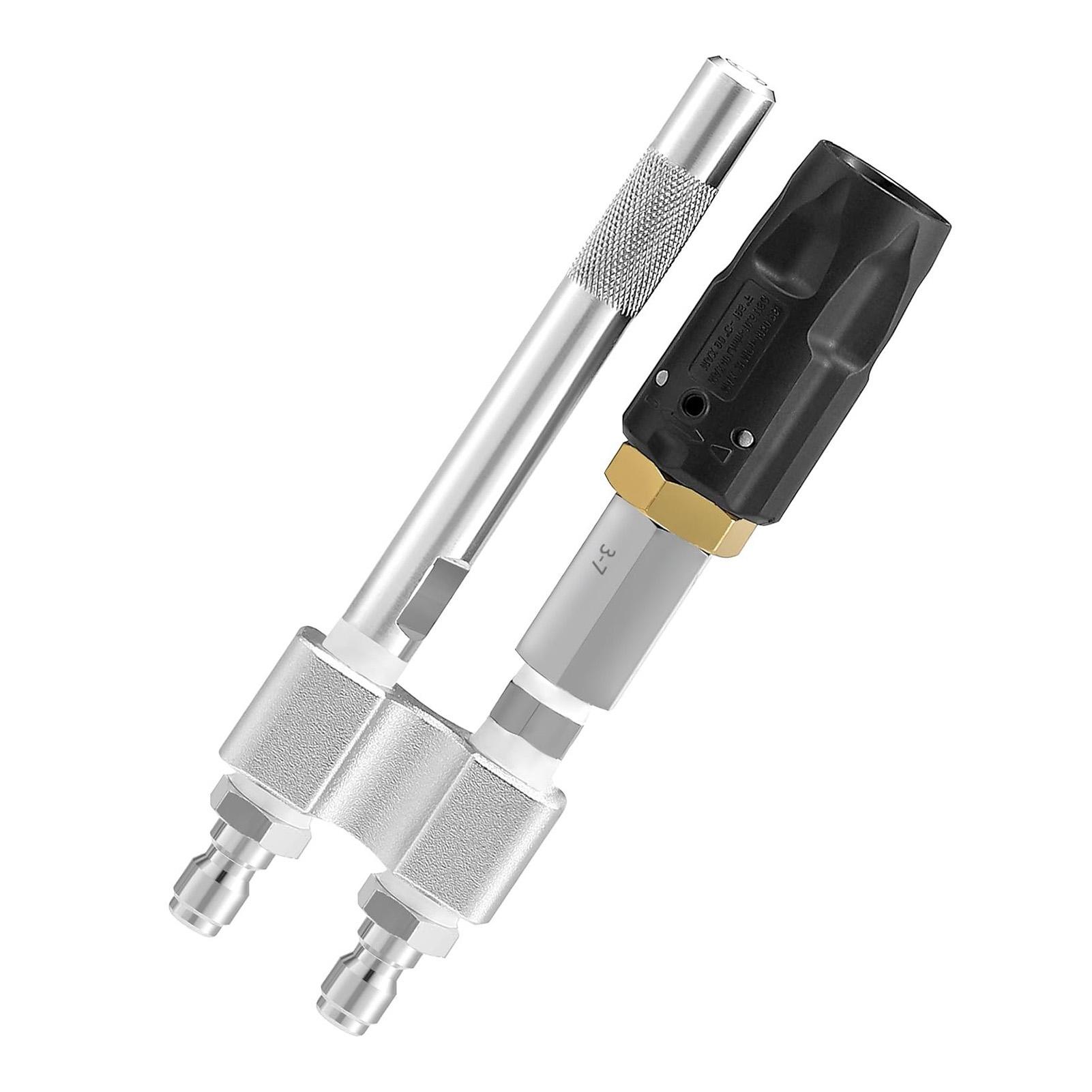 

Тип M5 Поворотная насадка Мойка высокого давления Длинная насадка для мытья с мылом 37 галлонов в минуту 10004050 фунтов на кв. дюйм 14 дюймов Быстрое соединение