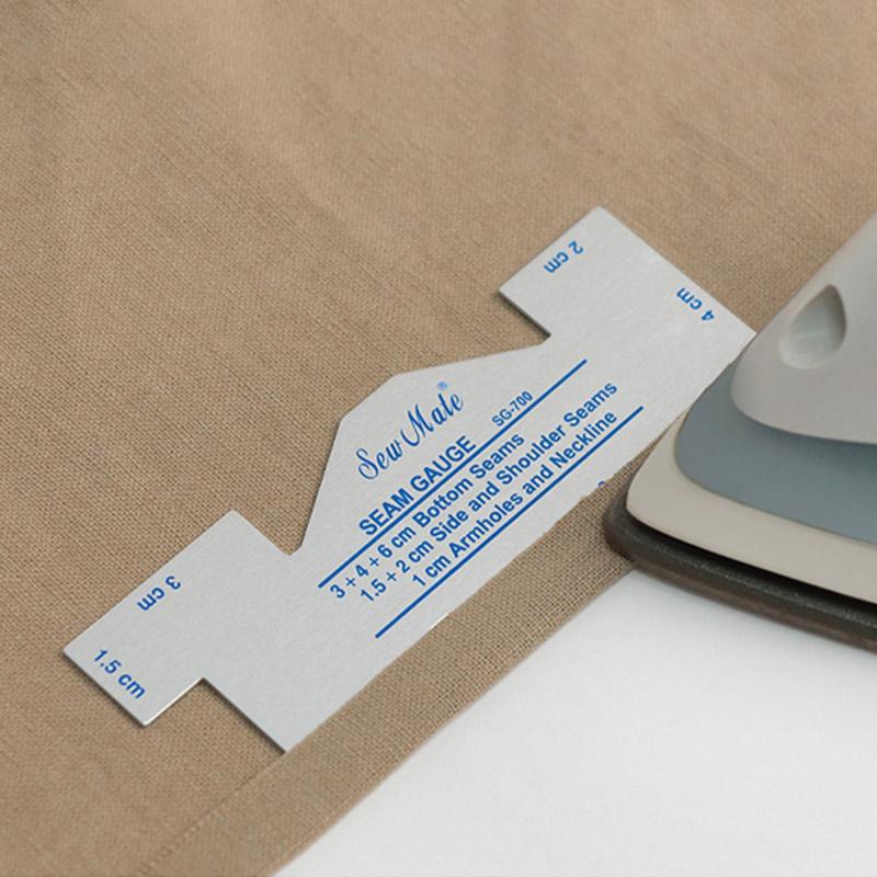 Precision Seam Measuring Gauge Metal Quilting Ruler Template Sewing Ruler For DIY Sewing Quilting Craft Sewing Accessories