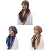Polyester Print Infinity Headscarf With Sun Shield For Casual Summer Wear