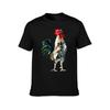 Rooster TShirt Novelty Print Casual Tee Shirt