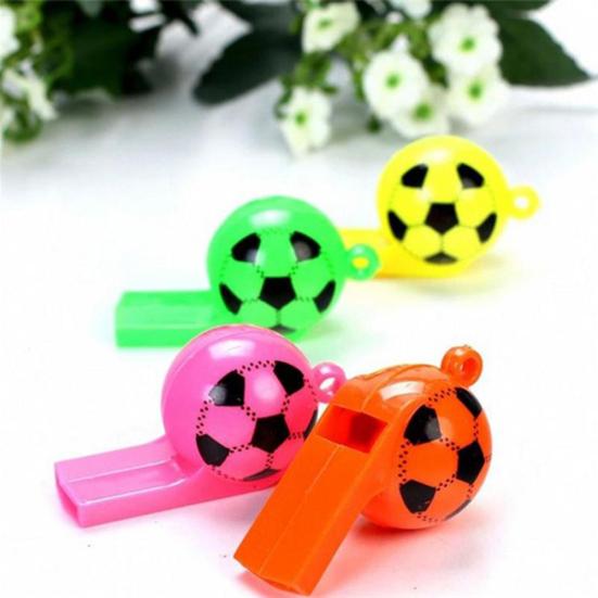 10Pcs Mini Kids Children Soccer Football Whistle Cheerleading Party Arena Toy