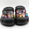 1Set DIY Colorful Powder Shoe Charms Set Fashion Crystal Pearl Flower Shoe Decorations Detachable Shoes Accessories