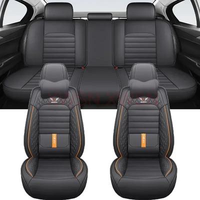 Funda de asiento de coche universal con soporte lumbar de lujo para Mitsubishi Outlander ASX Eclipse Lancer Pajero Sport Zinger, accesorios para automóviles.