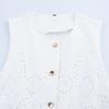 Kaslead New Arrival Women's Clothing Fashion Style Cut Out Embroider Vest Tops Culottes 3356868 3357868