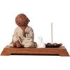 Zen Tea Pet, Cute Little Monk Figurine for Tea Table, Zen Meditation Ornament for Home Office Desk
