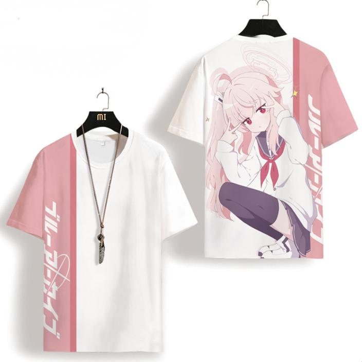 Game Blue Archive T-shirt Male 3D Print Kid Anime T shirt Men Women Short Sleeve O-Neck Tee Fashion Harajuku Cosplay Cartoon Top