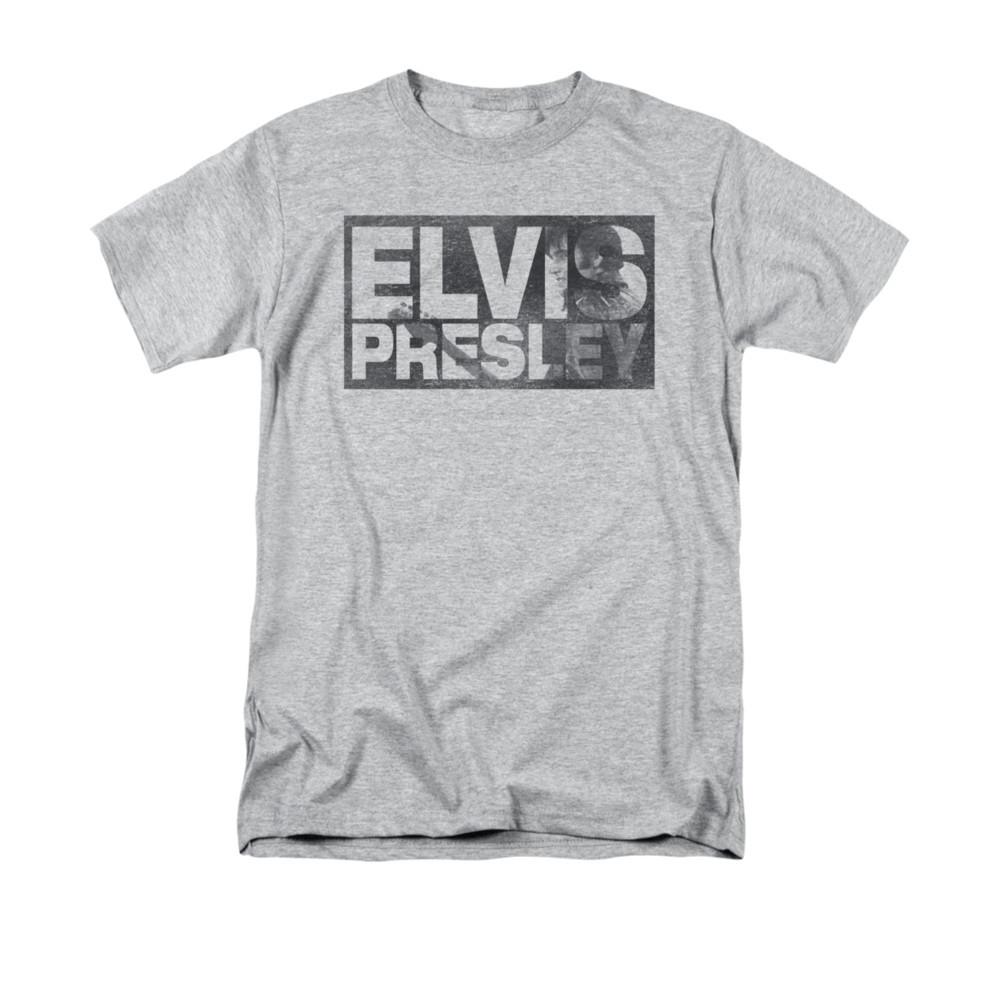 ELVIS PRESLEY BLOCK LETTERS Licensed Adult Men s Graphic Tee Shirt SM-5XL Unisex T-Shirt L