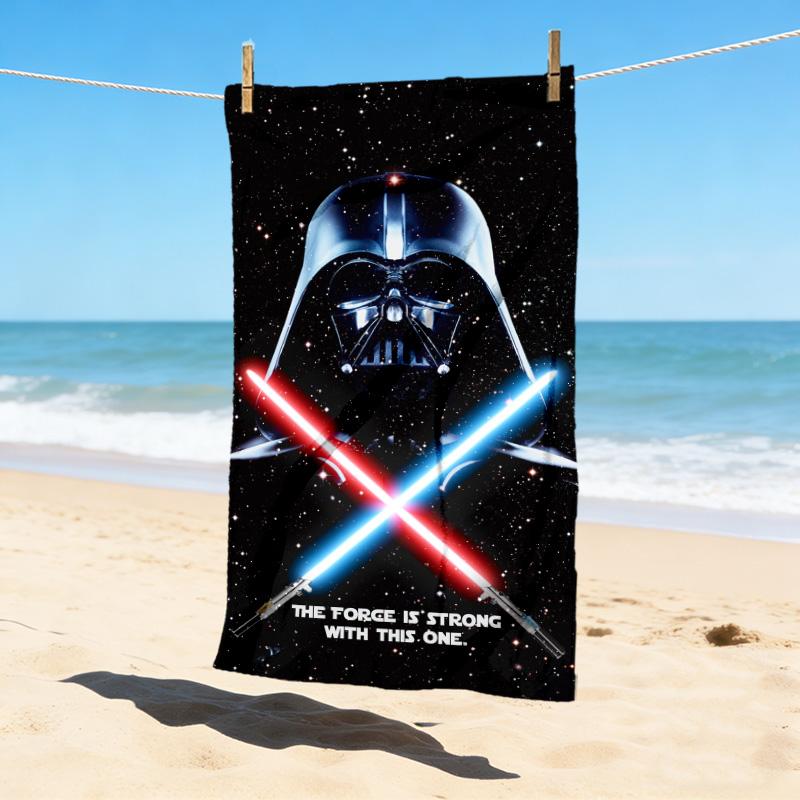 Dark Side Force Stylish Digital Printing Beach Towel Quickdrying Absorbent Blanket For Beach Pool Gym Travel Christmas Gift C922310