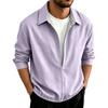 Men's Long Sleeve Pullover Shirt for Spring and Fall Casual Wear