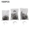 Nylon PVC ABS Reparatur Auto Stoßstangen Reparatur 0,6 mm Wellenklammern 1500 Stück Kunststoffschweißer Klammern Kit Wie abgebildet Automobilreparatur