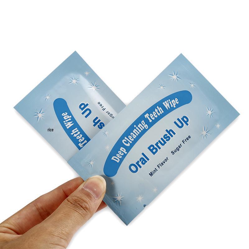 Zahnaufhellungs-Fingerling-Reinigungstücher: Einweg-Mundhöhlenreiniger