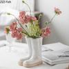 Boots Shaped Ceramic Vase Potted Flower Pots Desk Decoration Flower Arrangement Room Aesthetics Modern Home Decor Floral Vases